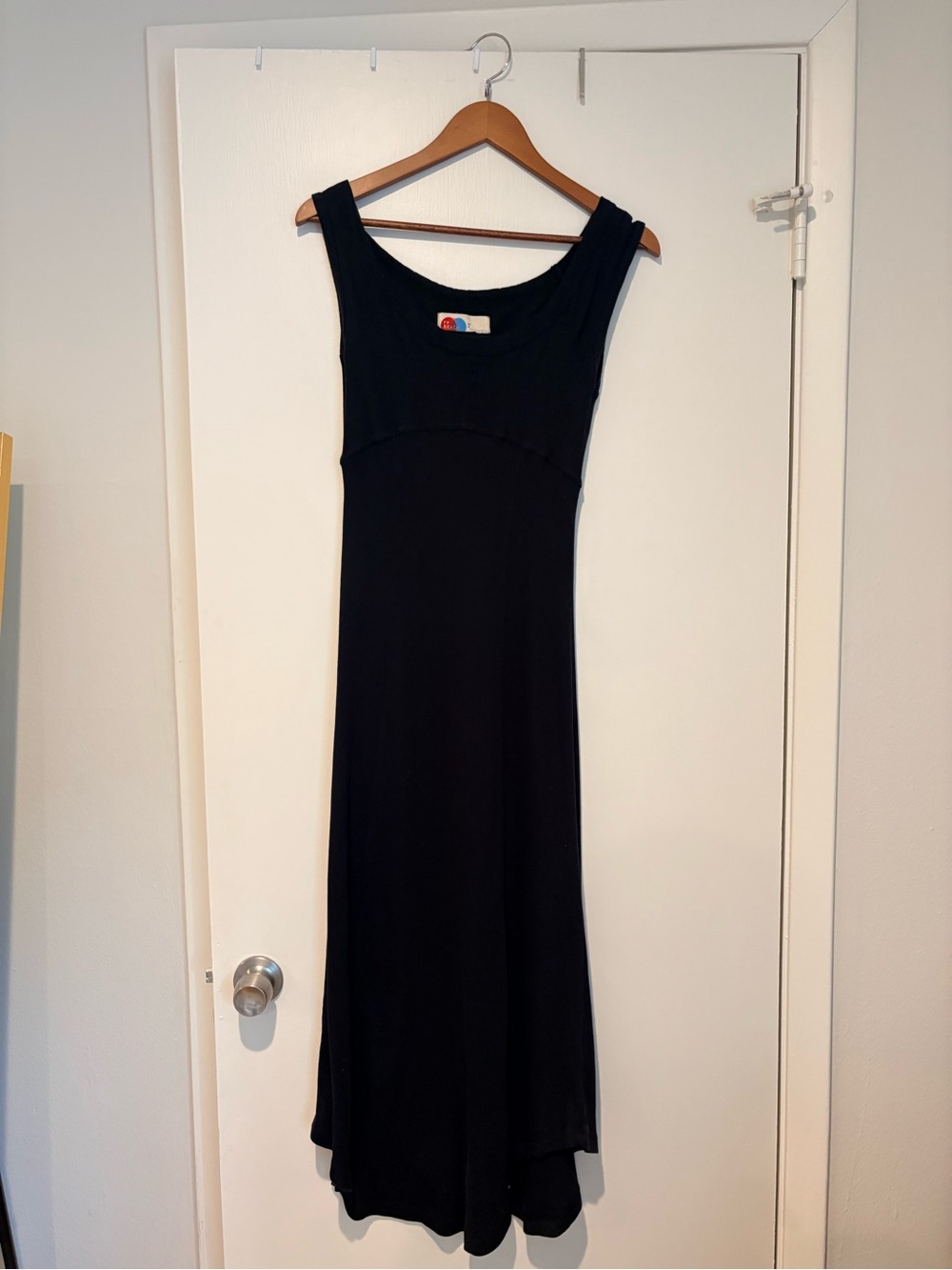 Free People Women's Black ribbed Sleeveless Maxi Dress